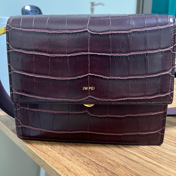 MINI FLAP CROSSBODY - BROWN CROC - Picture 3 of 4